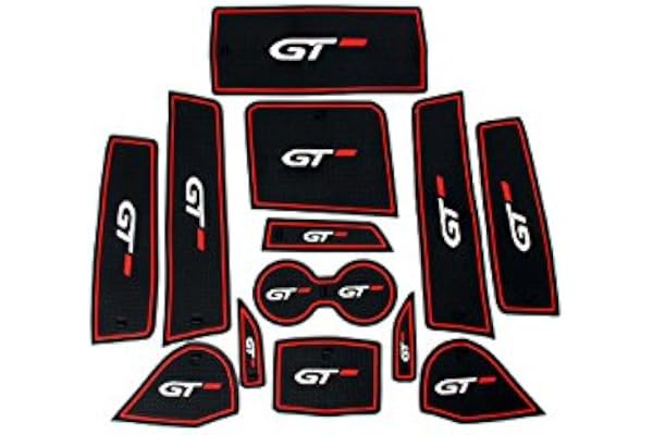 Flying High Conduite à Gauche! Porte-gobelets en Forme de Porte intérieure Rouge Intérieur antidérapant 13 pièce pour 3008/GT 5008/GT 2017-2020 Accessoire Auto
