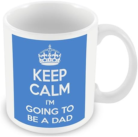 Keep Calm I'm Going to be a dad Mug / Cup (choose to personalise with any name, photo, message or colour) - expecting a baby, parents to be, baby shower gift