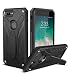 Produktbild TITACUTE Kompatibel mit iPhone 7 Plus Hülle, Hartplastik-Hartschalen-Schutzhülle für Dual Layer + Weicher TPU-Koffer Tough Armor Case mit Ständer für Apple iPhone 7 Plus Schwarz
