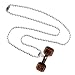 Men Style Weightlifting Fitness Bodybuilding Sports dumbbell (barbell) Red Alloy Necklace Pendent For Men And Boys RS.299.00