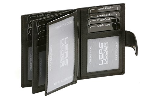 Credit Card Holder LEAS, Genuine Leather, black - ''LEAS Card-Collection''