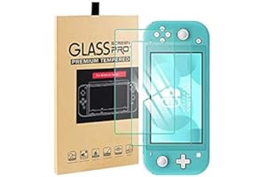 CSL-TECH 2 Pack Screen Protector Glass for Nintendo Switch Lite Tempered Anti Scratch Guard Shatter-proof 9H Hardness Bubble Free High Definition