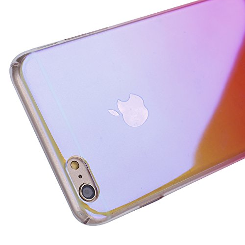 Ikasus - Carcasa de silicona TPU para iPhone 7  Plus de 5 5 pulgadas  13 9 cm   dise  o flexible y ultrafino con efecto espejo y que protege de golpes  transparente  rojo  iPhone 7 plus case