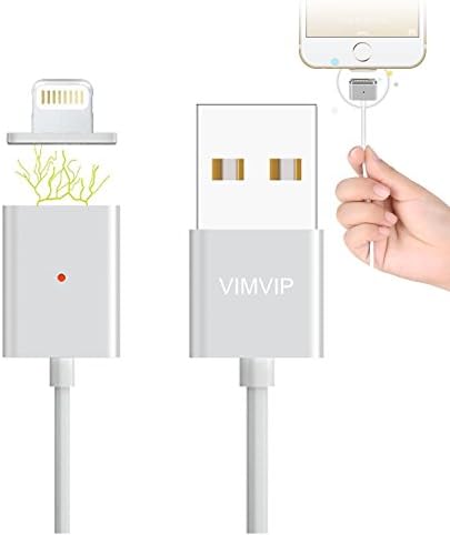 NEXTANY 4ft Metal Magnetic 8 Pin Lightning USB Intelligent Cable Data Sync Charger Cord for iPhone 6s 6 Plus 5 5s 5c iPad Air iPad mini iPod Touch,Support Above iOS 9.1