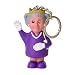 Produktbild alltoshop Britische Queen Schlüsselanhänger mit LED Licht und Sound - Queen Schlüssel Ring Schlüsselring Queen Elisabeth