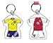 Produktbild FC ARSENAL LONDON "Die Unberührbare" Home and Away Kit Acryl Schlüsselring