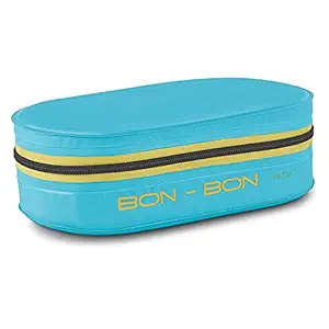 Milton New Bon Bon Lunch Box with 2 Leak-Proof containers, 280 ml Each, Cyan