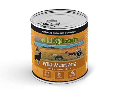 Preisvergleich Produktbild Wildborn Wild Mustang Nassfutter mit Pferdefleisch 6 x 400 g