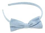 Zest Pretty Denim Alice Band with Bow Hair Accessory Blue by Zest