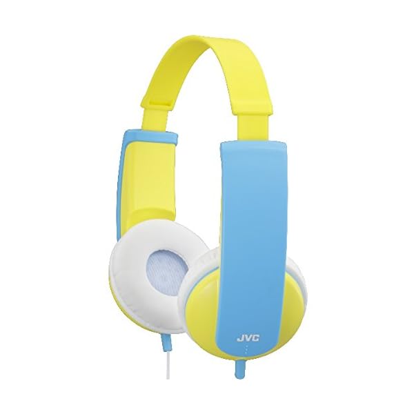 JVC HA-KD5 Auriculares de Diadema Abiertos, Azul + StarTech.com MUY1MFFS Cable Adaptador estéreo (2 x 3.5 mm), Negro