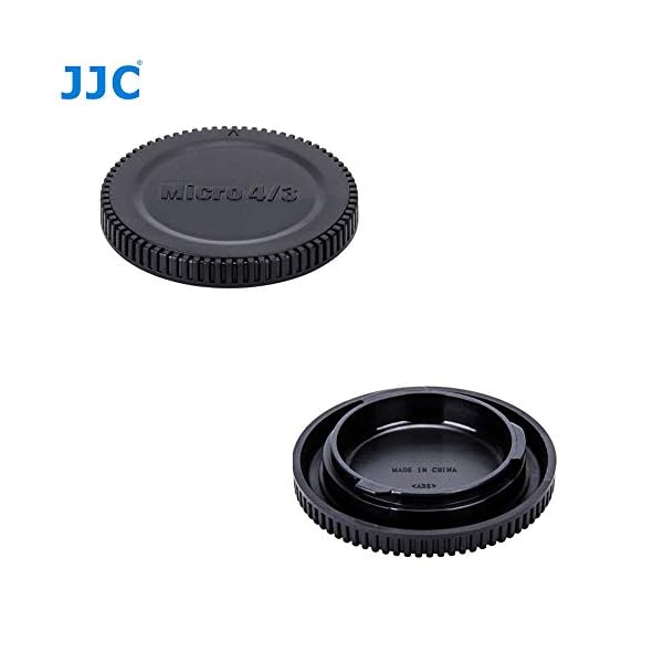 JJC Tapa de Cuerpo + Tapa del Objetivo de Cámara para Micro Four Thirds i.e Olympus, Panasonic M4/3 Mirrorless and… - Image 3
