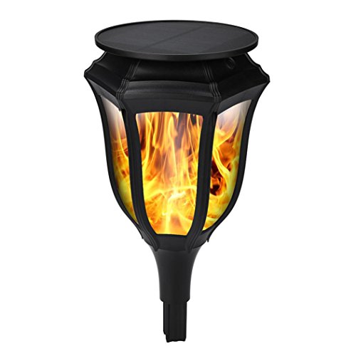 Preisvergleich Produktbild 12shage LED Solar Torch Flammeneffekt Feuerlicht