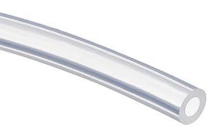 sourcing map Silicone Tubing 3/16"(5mm) ID x 5/16"(8mm) OD 3.3ft(1m) Silicone Rubber Tube Air Hose Pipe for Pump Transfer Clear