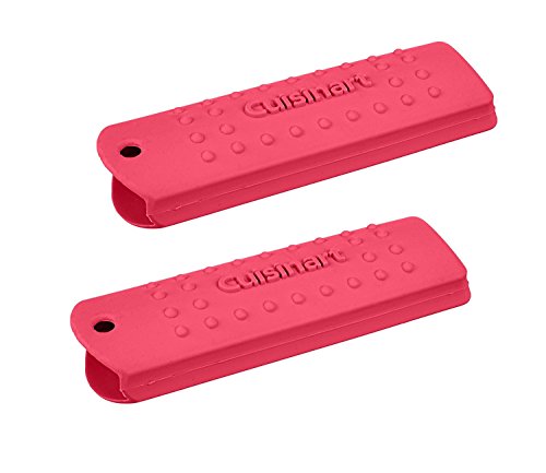 Cuisinart Silicone Hot Pan Handle Holder, 2 Pack - for Cast Iron Skillets and Pans - Cover Handles, Protect Your Hands in The Kitchen - Heat Resistant to 500F - Offers a Secure Grip, Dishwasher Safe