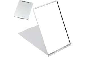 XUKZIMA 1 Pcs Espejo de Maquillaje Compacto Plegable Portátil para Viaje 11.5x8 cm