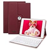 Anti-Kratz-Shell --- Eine harte Anti-Scratch-Hülle und eine Außenhülle aus Polyester verhindern Ihr iPad perfekt. Das Tastaturgehäuse ist etwas größer als das iPad, um Platz für die Tastatur zu schaffen. Kostenloser lebenslanger technischer Support und eine 12-monatige Herstellergarantie lassen Sie Ihre Zweifel am Kauf komplett zerstreuen
