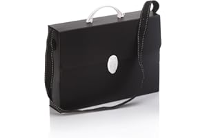 Favorit Mallette en polypropylène alvéolaire avec bandoulière pointillée, format 27 x 37,5 x 8 cm, avec poignée arrondie