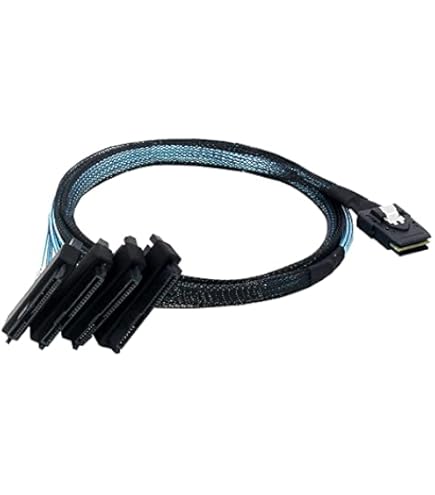 Cavo Mini SAS SFF-8087 A 4 SFF-8482 Con Alimentazione IDE - Lunghezza 0.5m, Per Hard Disk SAS - Foto 5