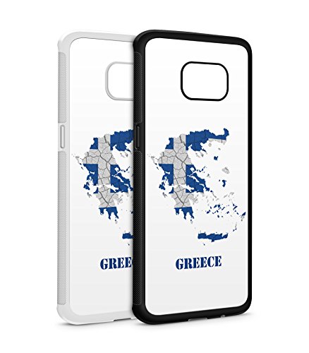 Samsung Galaxy Griechenland Athen 5 SILIKON Flipcase Tasche Hülle Case Cover Schutz Handy A5 2016 Schwarz
