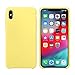 Price comparison product image iPhone X Case,Thin iPhone X Case, Xperg Slim Liquid Silicone Gel Rubber Anti-Scratch Shockproof Cover Soft Microfiber Cloth Lining Cushion Compatible with 5.8" Apple iPhone X Case (2017),Yellow