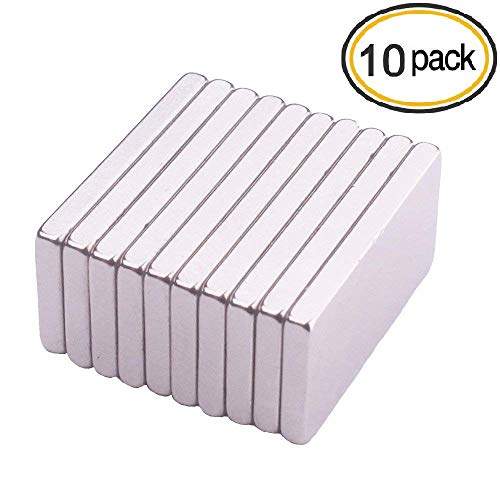 10 unidades Magnets, Super rectángulo Imán de neodimio, Para la cocina, Experimentos científicos,diseño de DIY, oficina- 20 x10 x 2 mm