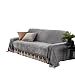 Produktbild Plüsch Kristall-samt Sofa Überwürfe 1 stück Vintage Wildleder Übergroßen Couch-abdeckungen Sofa Decke Couch-Shield Loveseat-Grau 200x380cm(79x150inch)