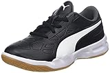 Nicht abfärbende Gummi-Sohle Puma Unisex-Kinder Tenaz Jr Multisport Indoor Schuhe, Schwarz Black White-Iron Gate-Gum, 36 EU