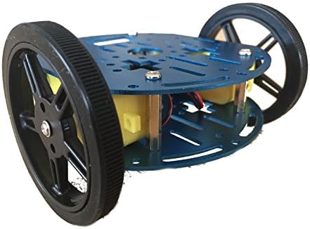 Feetech Blue FT-DC-006-SMC-2CH Aluminium Robot Vehicle Chassis with FT-SMC-2CH DC motor drive board for Arduino