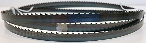 3 x Standard Sägeband Bandsägeband Bandsägeblatt Sägebänder 2240 mm x 8 mm x 0,65 mm x 6 Zähne pro Zoll , für Holz , Hartholz , Brennholz , Sperrholz , Quer- und Schweifschnitte , für Elektra Beckum , Metabo , Einhell , Güde , Atika , Westfalia u.v.m. - 4