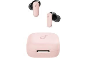 Soundcore P30i by Anker Noise Cancelling Earphones, Strong and Smart Noise Cancellation, Powerful Base, 45 Hours Playtime, 2-in-1 Case and Phone Stand, IP54, Wireless Earphones, Bluetooth 5.4 (Pink)