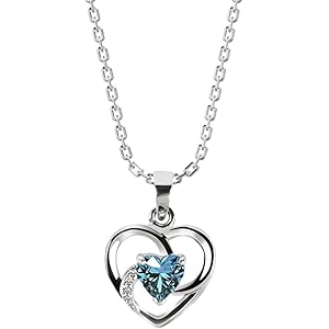 Clara 925 Sterling Silver Heart Pendant Necklace | with or Without Chain & Bracelet | Valentine Gift for Women and Girls