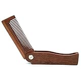 Hecho de material de madera natural, puede ser un peine del pelo o un peine de barba, antiestático, seguro y saludable
