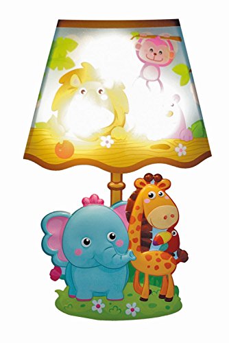 Wandsticker mit Licht „Dschungeltiere“: Mit Glitzer-Lampenschirm - 3