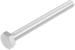 SECCARO Viti a testa esagonale, M5 x 50 mm, in acciaio inox V2A VA A2, DIN 933/ISO 4017, esagonali esterni, 20 pezzi