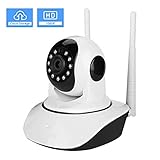 ★★★ 【CHARLA DE DOS VÍAS】Recambios y altavoces HIFI incorporados para un intercomunicador de voz bidireccional inteligente, siempre que conecte su teléfono a la cámara a través de WIFI, puede comunicarse con su hogar en cualquier momento y en cualquier lugar. Al mismo tiempo, también es compatible con la reducción de ruido digital 3D para garantizar que pueda escuchar una voz clara en diversos entornos.