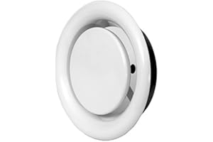 EUROPLAST Ø 160mm Weiß Tellerventil Abluft Deckenventil Ventil Belüftung aus Stahlblech - Wand - Ventilteller Lüftung