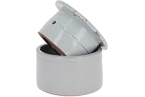 Poterie Turgis - Beurrier à eau en grès gris 210g - Made in Calvados