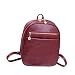 Produktbild Hrph Weinlese PU-Leder Rucksack Schultasche Kleine Schultertasche Luxus-beiläufige stilvolle