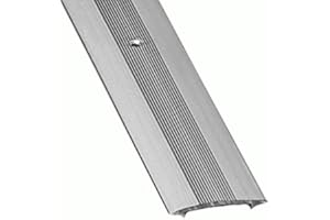 IMPERIAL STUDIOS Carpet Cover Strip Threshold Trim Strip Metal Door Bar - Durable and Stylish Doorway Aluminum Plate Adjustable Carpet to Laminate Strip Silver 900mm and 2700mm (900mm)