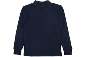 Bimbi Sempre Maglia Invernale a Lupetto per Bambino e Bambina in Caldo Cotone Interlock, Adatto per abbinamenti, per Recite, Vari Colori per Ragazzo e Ragazza. (10 Anni - 140 cm, BS - Blu)