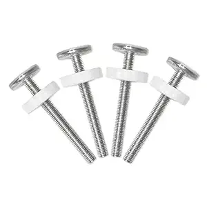 4Pack 10MM Baby Gate Threaded Spindle Rod, Replacement Hardware Parts Kit for Pet & Dog Pressure Mounted Safety Gates