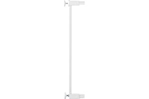 Safety 1st Easy Close Metal, Rallonge de barrière 7 cm, Sans perçage, Rallonge de barrière de sécurité enfant facile à installer, Extension barrière escalier enfant, À pression, Blanc