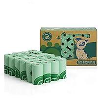 Green Maker Bolsas de Compost para Perros 30% más Grueso que Otros 360 Bolsas de Desechos Biodegradables para Perros Hechas de Almidón de Maíz (Verde)