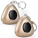 Produktbild 2 Stück ANRUI 120dB Taschenalarm - LED , SOS Notfall Schlüsselbund Sicherheitsalarm für Frauen, Kinder, Studenten, Nacht Arbeiter, Explorer Anti-Diebstahl-Alarm Polizist empfehlen (Metall Farbe)