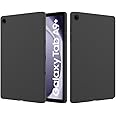 Tablet Case for Samsung Galaxy Tab A9 Plus 11 Inch 2023 (SM-X210/X216/X218) Liquid Silicone Case, Flexible Soft Gel Rubber, Slim Fit Protective Shockproof Bumper Cover, Black