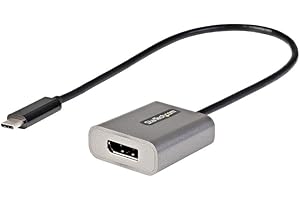 StarTech.com Adattatore USB C a DisplayPort 8K/4K 60Hz - Adattatore Dongle USB-C /Thunderbolt 3 a DisplayPort 1.4 - Convertitore video USB Type-C a DP Monitor - Cavo integrato 30 cm (CDP2DPEC)