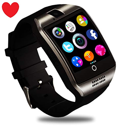 Allstarry Reloj Inteligente para teléfonos Android SmartWatch Q18Black-k1-k2