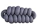 Produktbild THEE Knot Kissen Knotenkissen Nordische Kopfkissen Baby Bett Zimmer Dekor Spielzeug,Ellipse,Grau