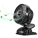 Produktbild COMLIFE Tischventilator 5200mAh Batteriebetrieben USB Ventilator Aroma Diffuser Funktion Tragbarer Clip Fan 4 Geschwindigkeiten Wiederaufladbar 360 Grad Oszillierend Starker Wind Leise für Büro usw