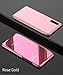 Price comparison product image Metal Case For HuaWei P20 Lite, HuaWei P20 Lite 5.8" Case Mirror, SevenPanda Flip Stand Luxury Mirror Transparent Case Cover Mobile Phone Case Smart Sleep/Wake Function Ultra Thin Cover - Pink